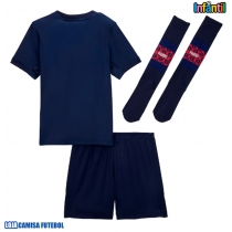 Camisa de Futebol Paris Saint-Germain Equipamento Principal Infantil 2025-26 Manga Curta (+ Calças curtas)